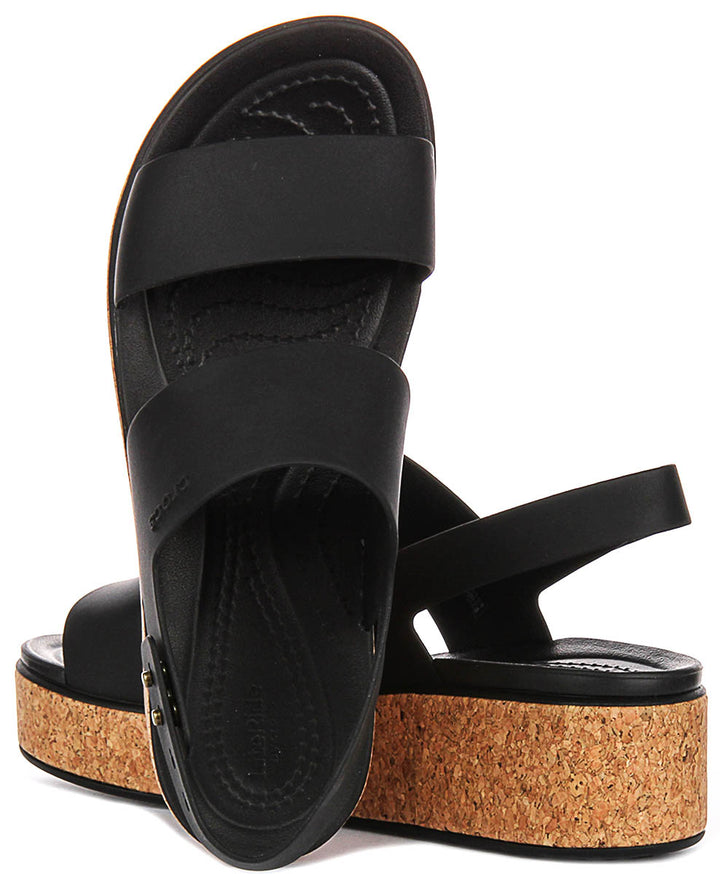 Crocs Brooklyn Cork L In Black For Women