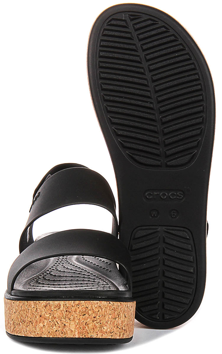 Crocs Brooklyn Cork L In Black For Women