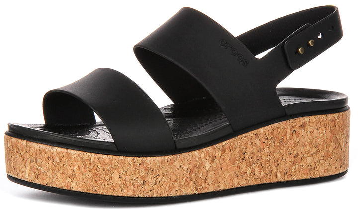 Crocs Brooklyn Cork L In Black For Women