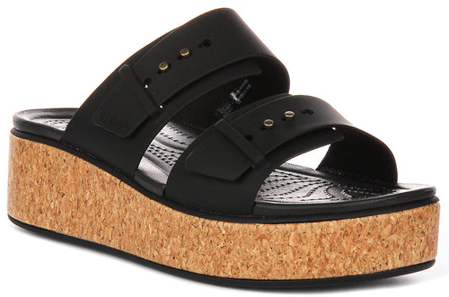 Crocs Brooklyn Cork B In Black For Women