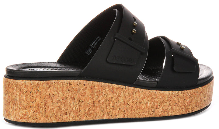 Crocs Brooklyn Cork B In Black For Women