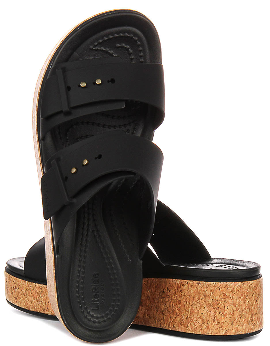 Crocs Brooklyn Cork B In Black For Women