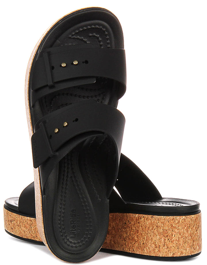 Crocs Brooklyn Cork B In Black For Women