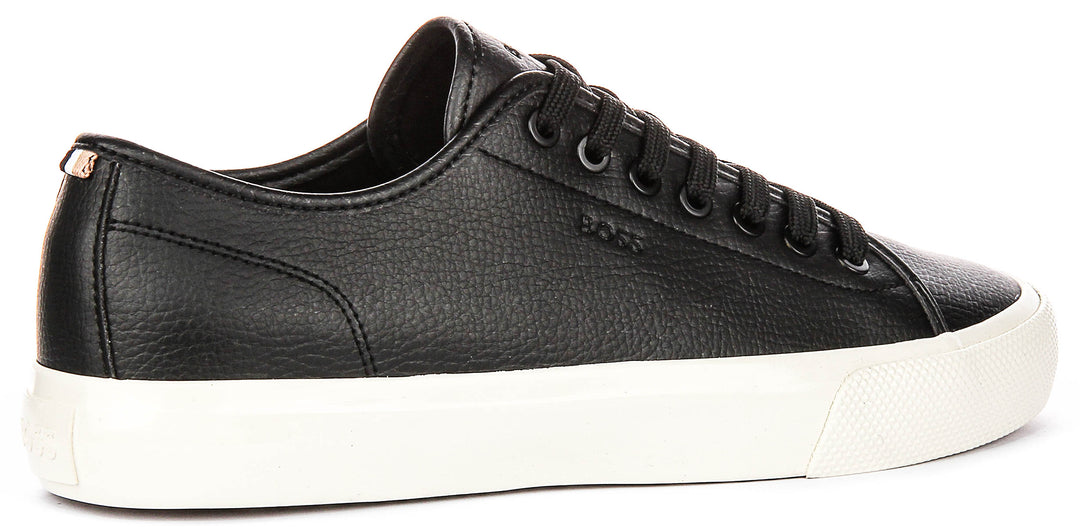 Boss Aiden Tennis In Black Leather For Men