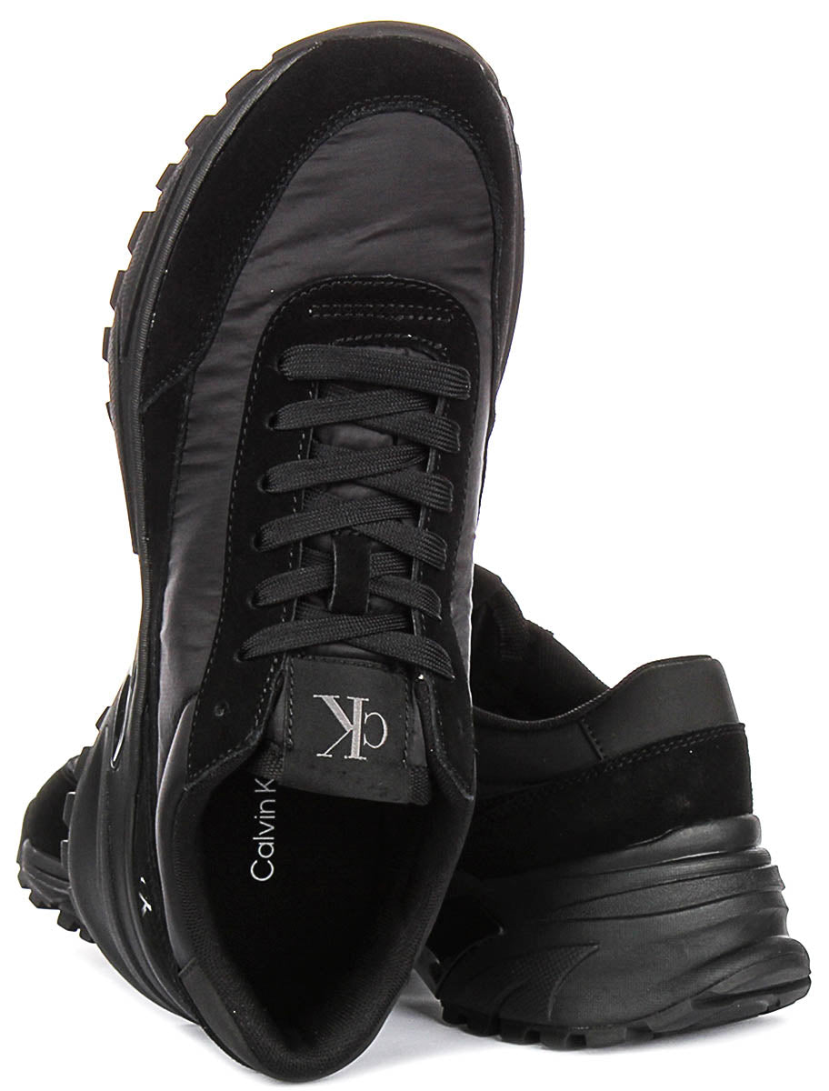 Calvin Klein Hike Tech Runner In Black For Men