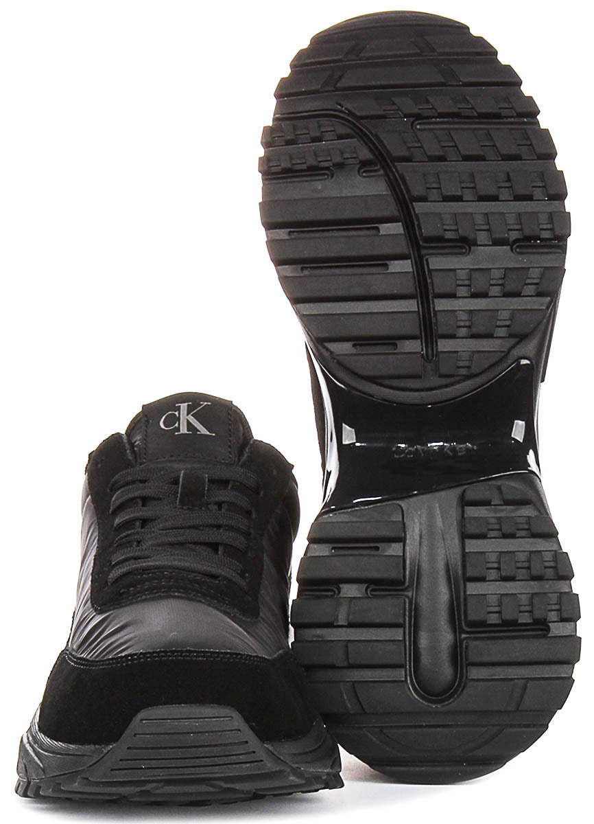 Calvin Klein Hike Tech Runner In Black For Men