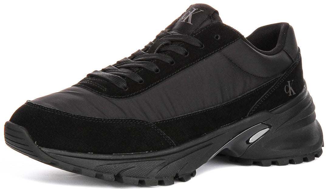 Calvin Klein Hike Tech Runner In Black For Men