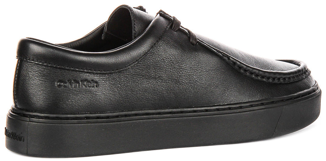 Calvin Klein Hybrid Wallabee In Black For Men