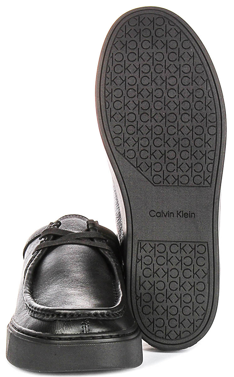 Calvin Klein Hybrid Wallabee In Black For Men