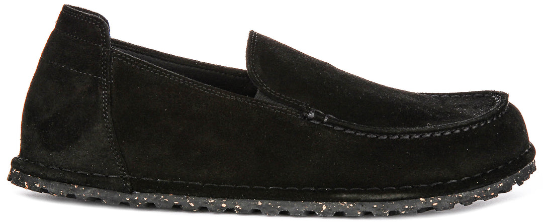Birkenstock Utti Suede In Black For Unisex