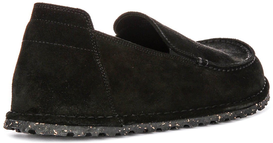 Birkenstock Utti Suede In Black For Unisex