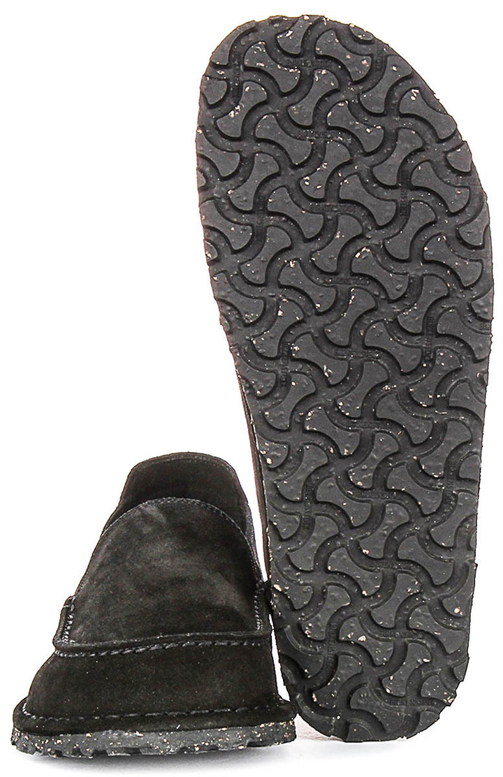 Birkenstock Utti Suede In Black For Unisex