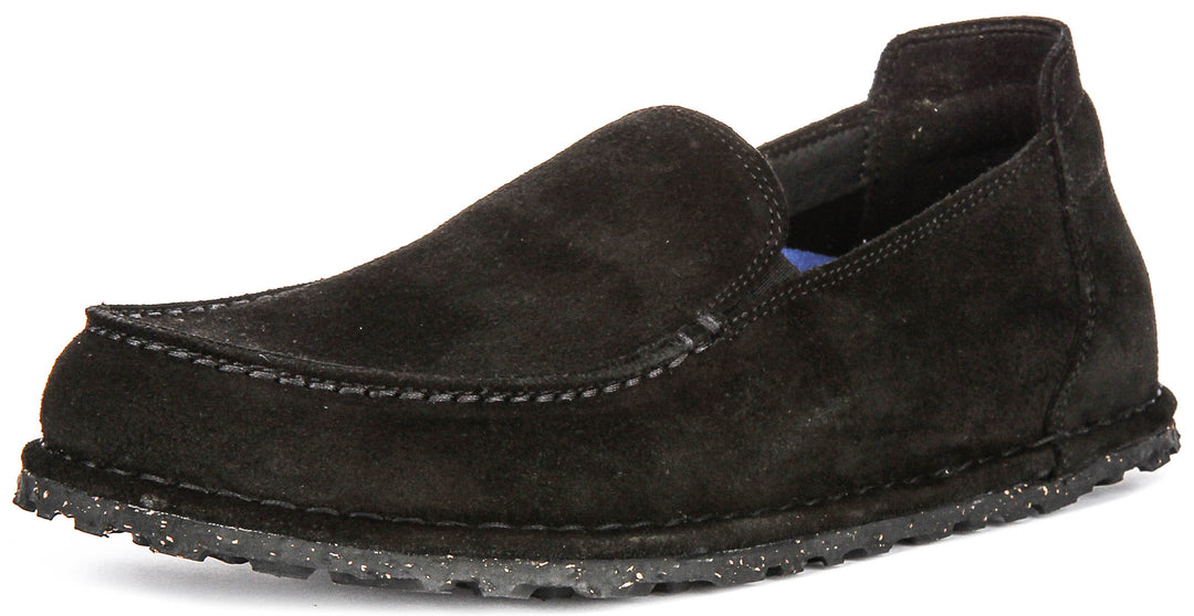 Birkenstock Utti Suede In Black For Unisex