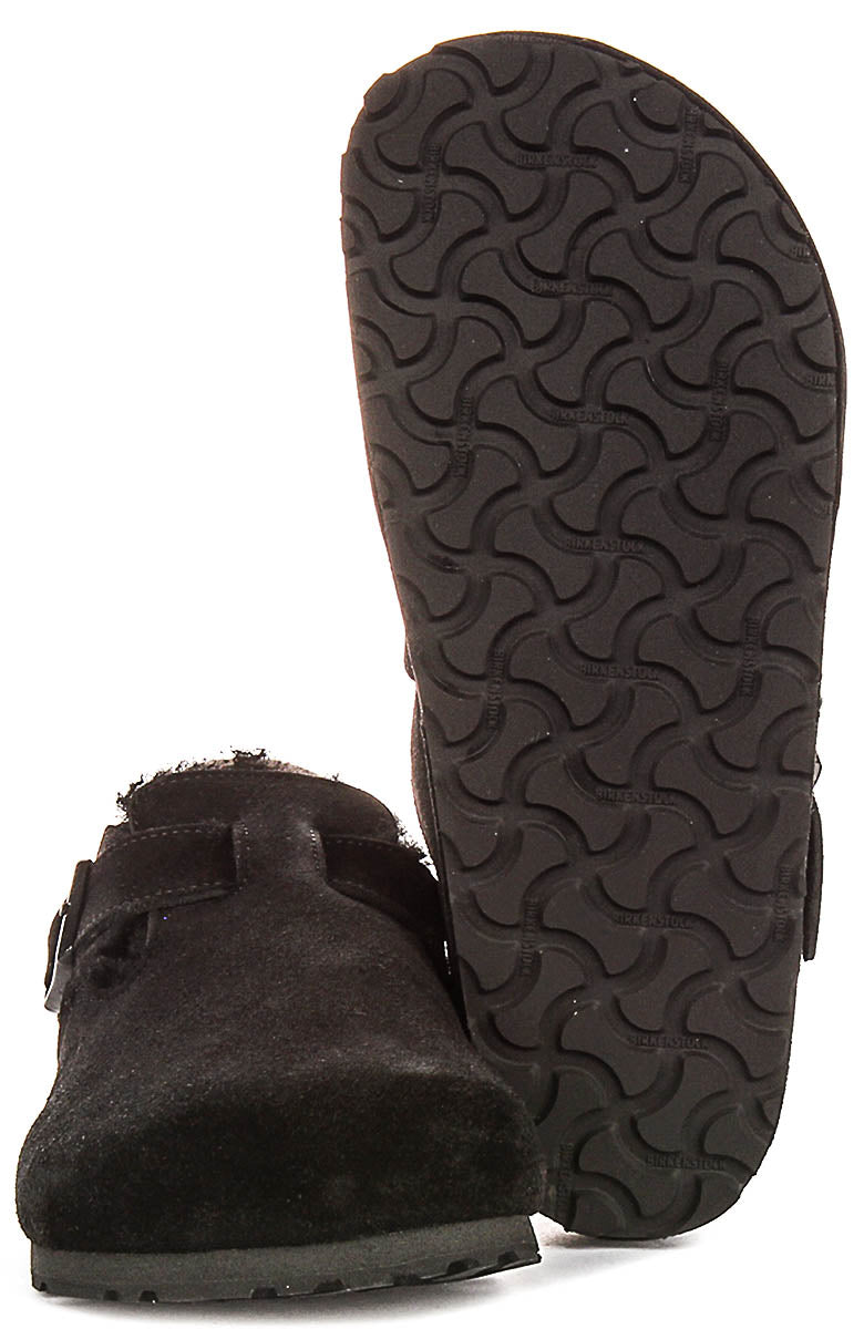 Birkenstock London Sherling In Black For Unisex