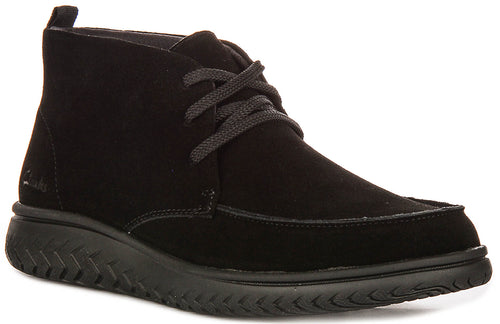 Clarks Relaxlite Moc Boots In Black For Men