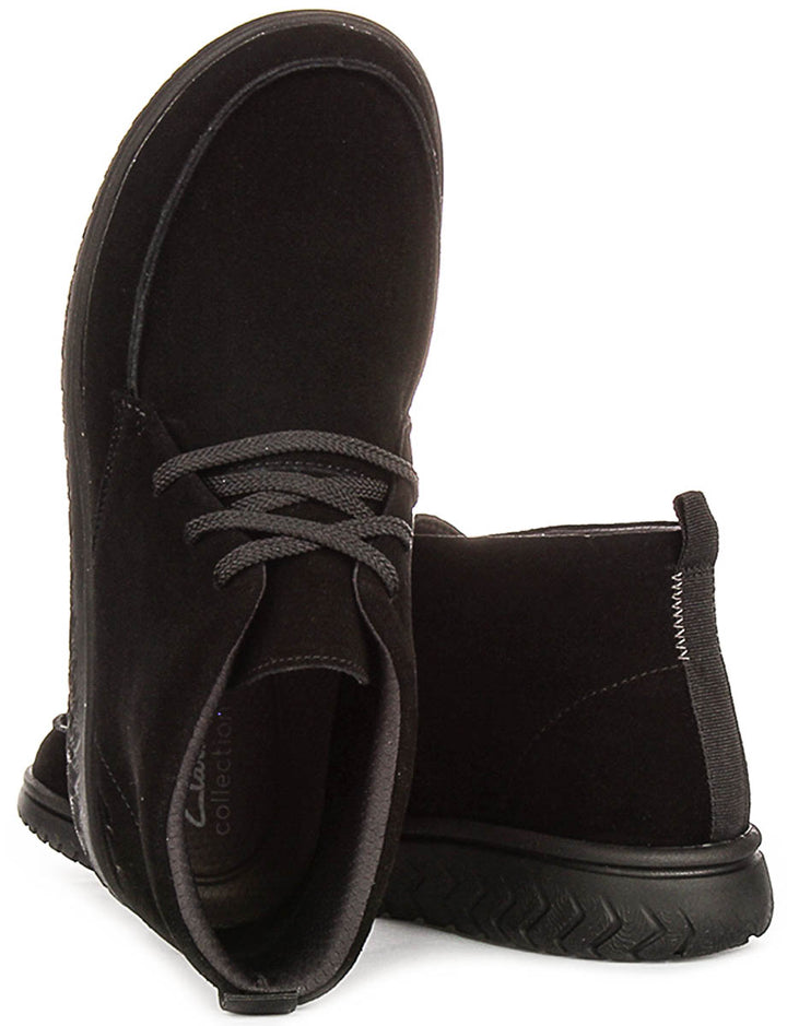 Clarks Relaxlite Moc In Black For Men