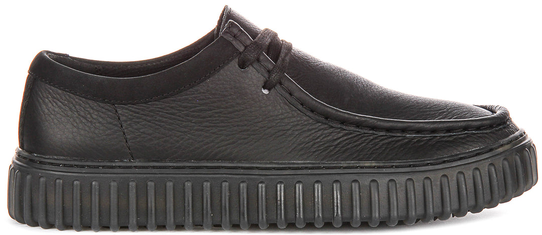 Clarks Torhill Lo In Black For Men