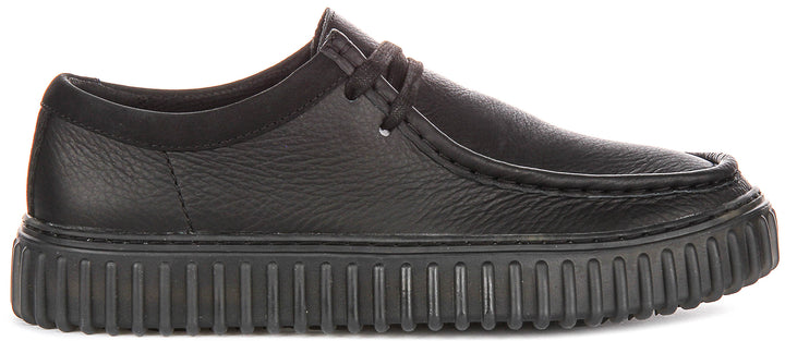 Clarks Torhill Lo In Black For Men