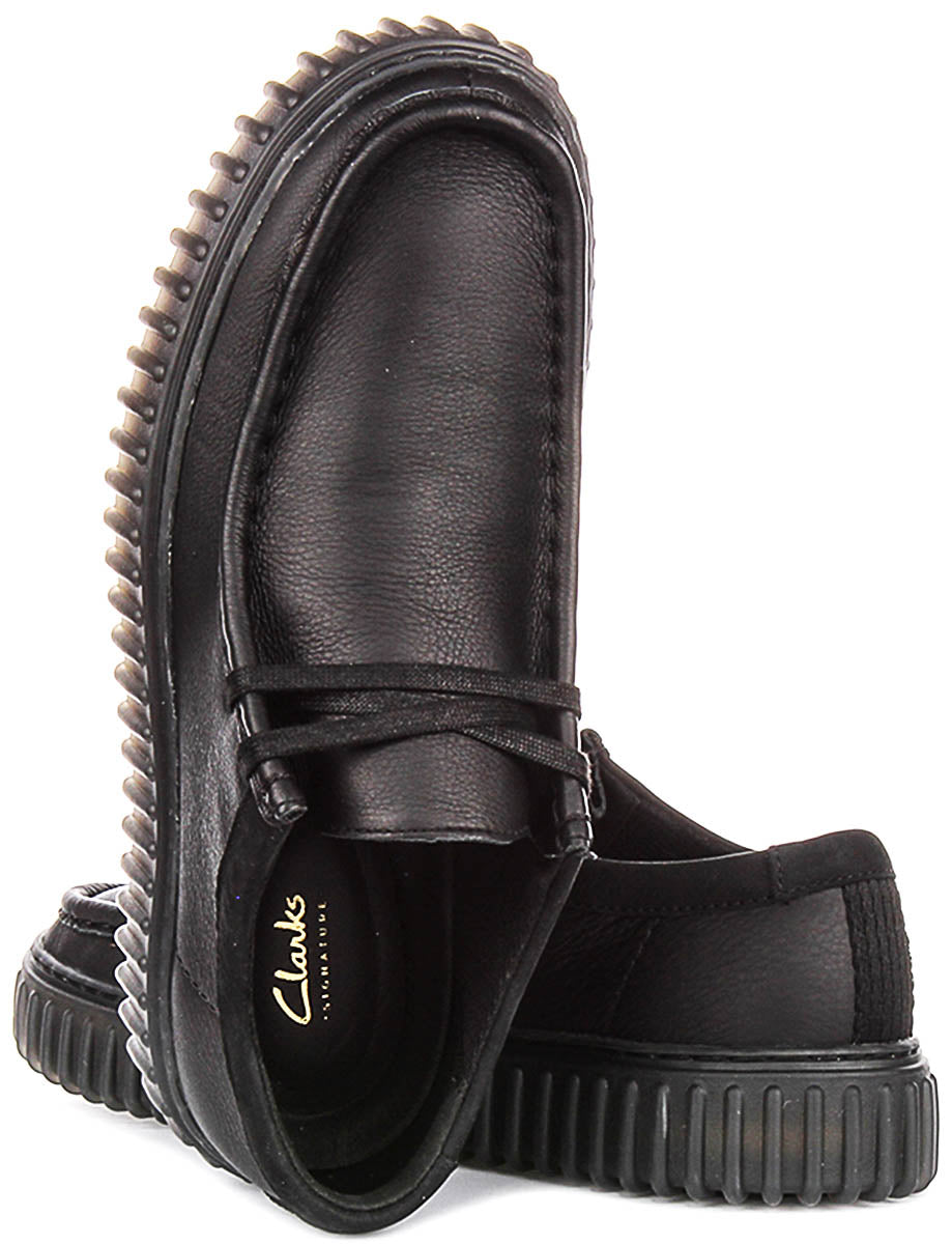 Clarks Torhill Lo In Black For Men