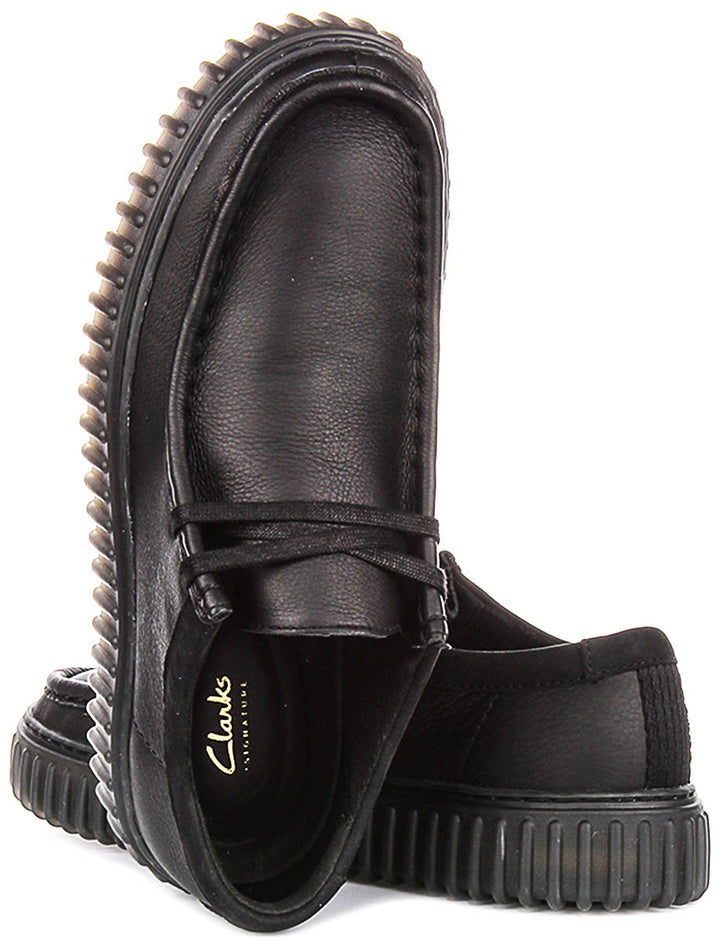 Clarks Torhill Lo In Black For Men