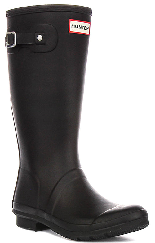 Hunter Original Tall Boots In Black For Juniors