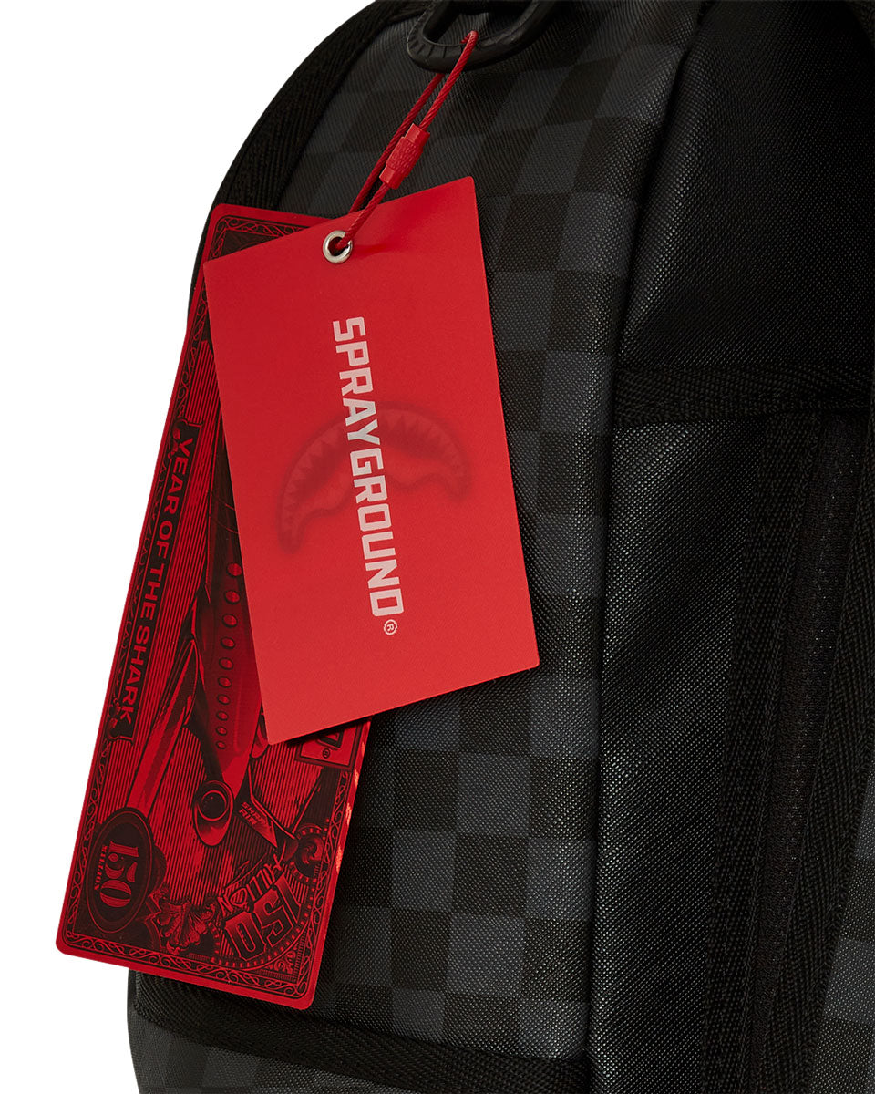Sprayground Shark Escape Backpack In Black Red