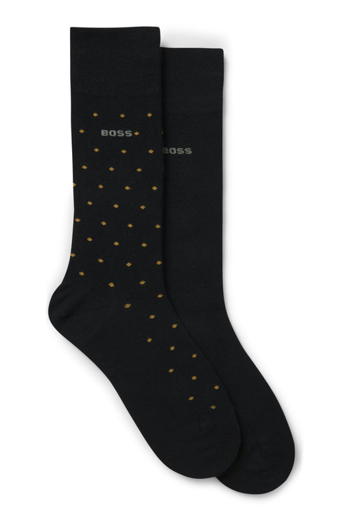 Boss 2 Pair Minidot Sock In Black For Unisex