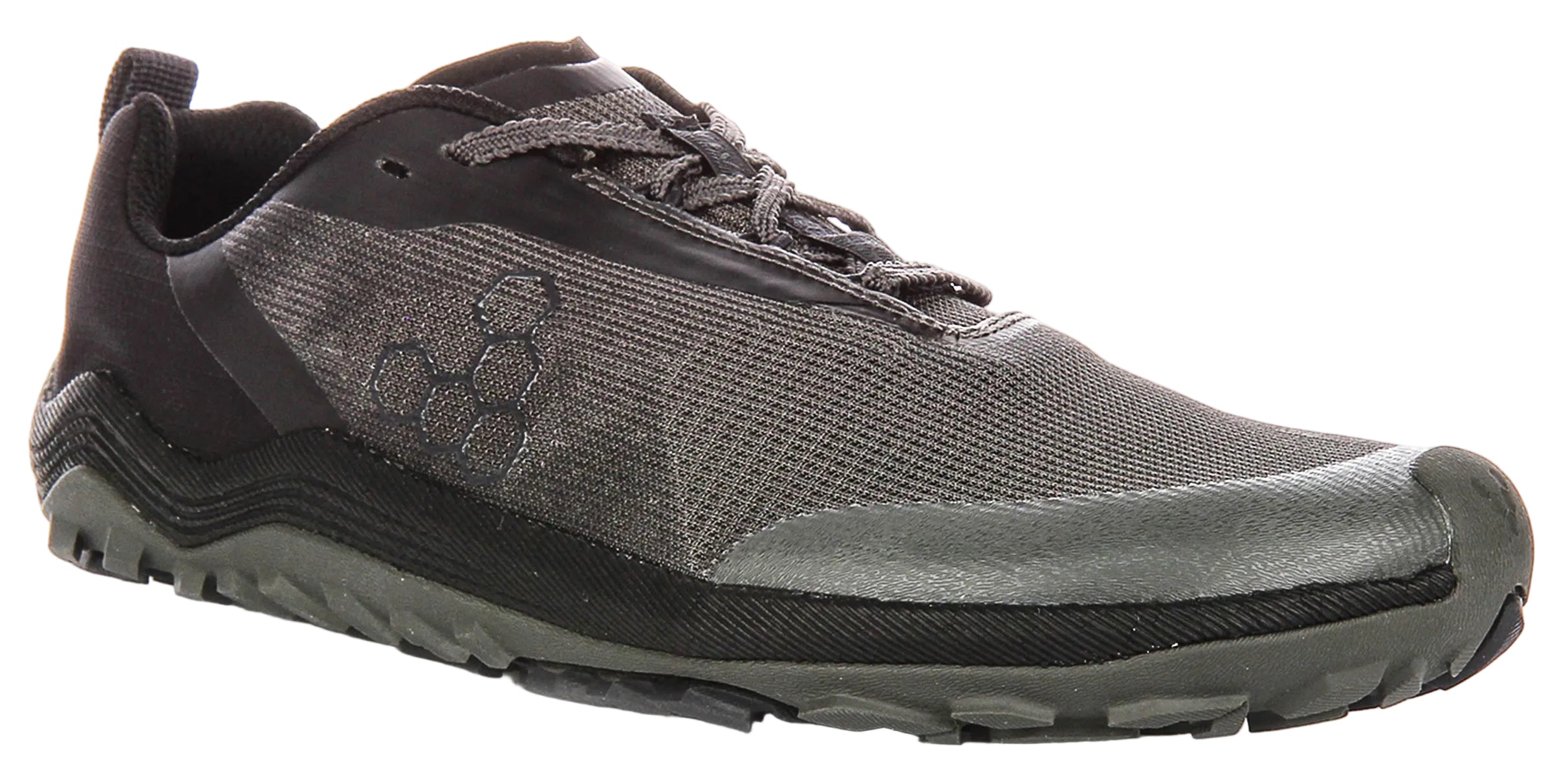 Vivobarefoot Primus Trail Flow In Black For Men | Lace up Barefoot
