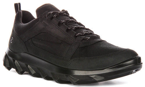 Ecco Mx Waterproof Shoes In Black For Men
