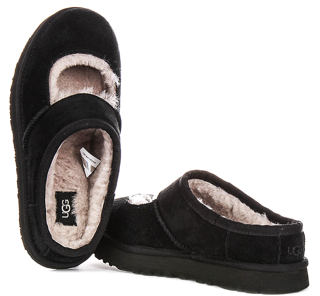 Ugg Australia Kids Bea Mary J In Black For Junior