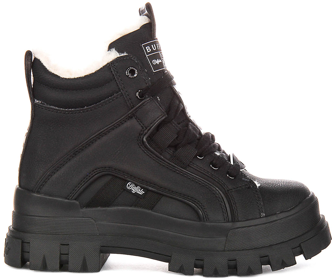 Buffalo Aspha NC Mid Warm In Black For Women