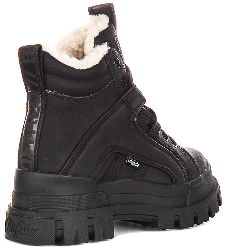 Buffalo Aspha NC Mid Warm In Black For Women