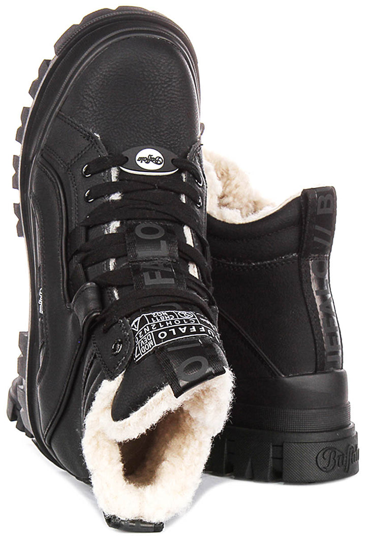 Buffalo Aspha NC Mid Warm In Black For Women