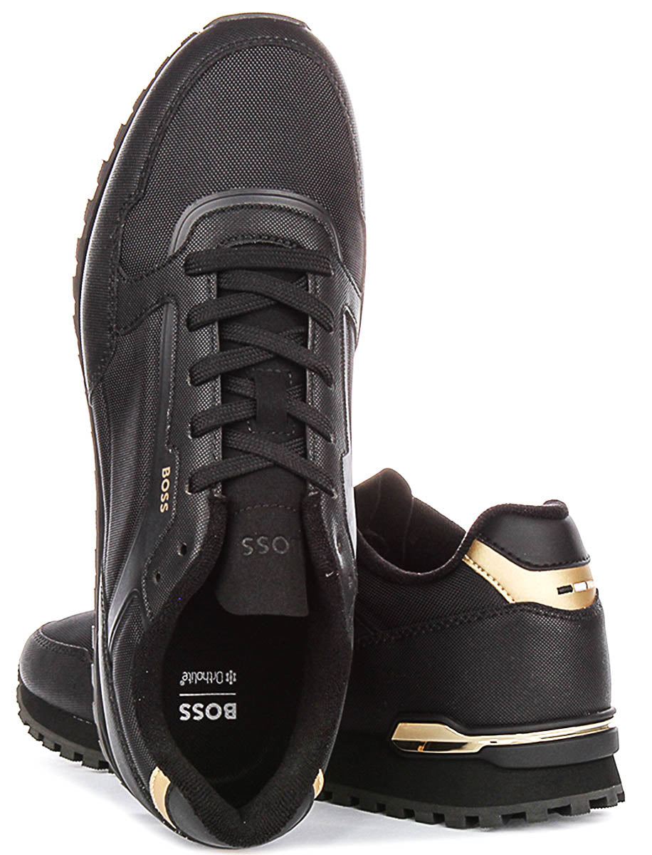 Boss Parkour L Runner In Black Gold For Men