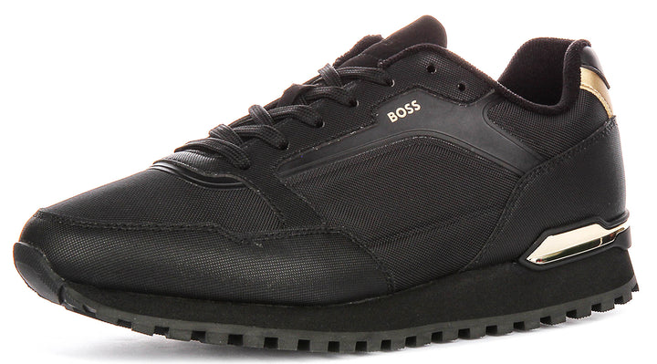 Boss Parkour L Runner In Black Gold For Men