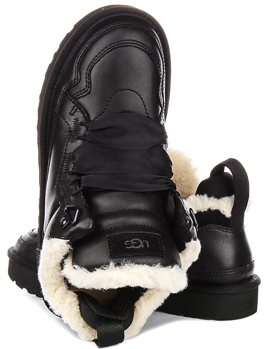 Ugg Australia Lowmel Leather In Black For Women