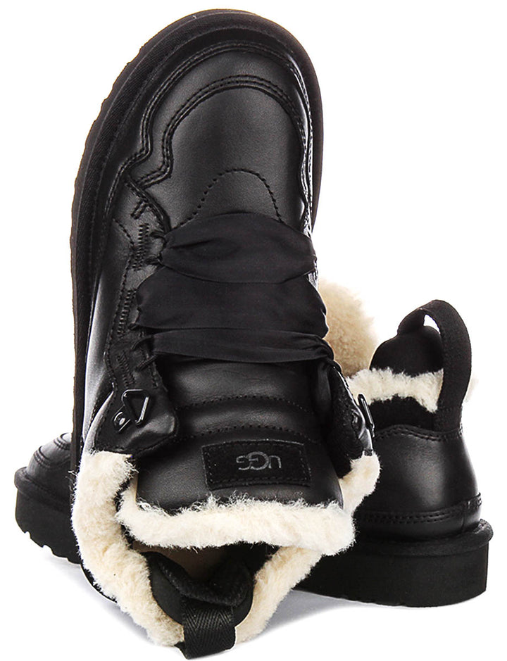 Ugg Australia Lowmel Leather In Black For Women