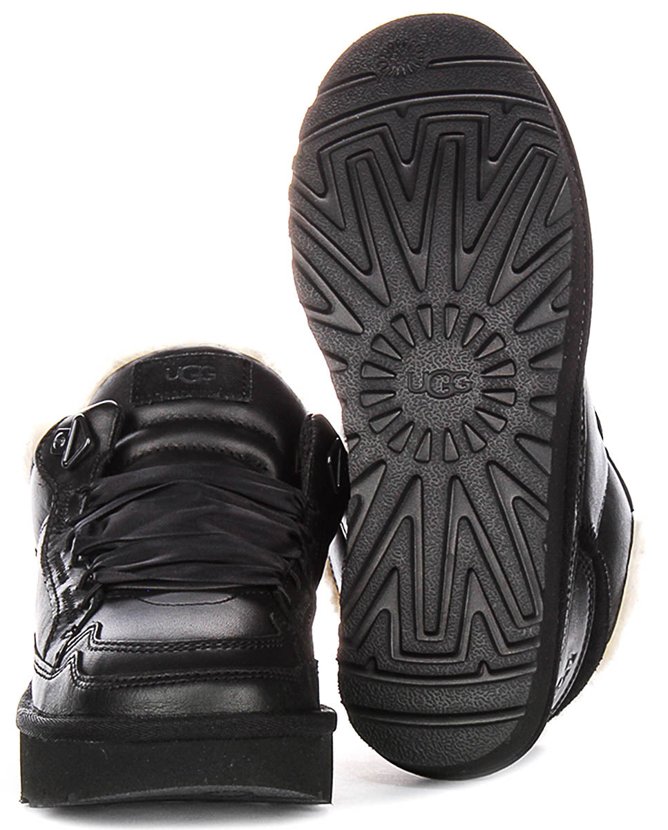 Ugg Australia Lowmel Leather In Black For Women