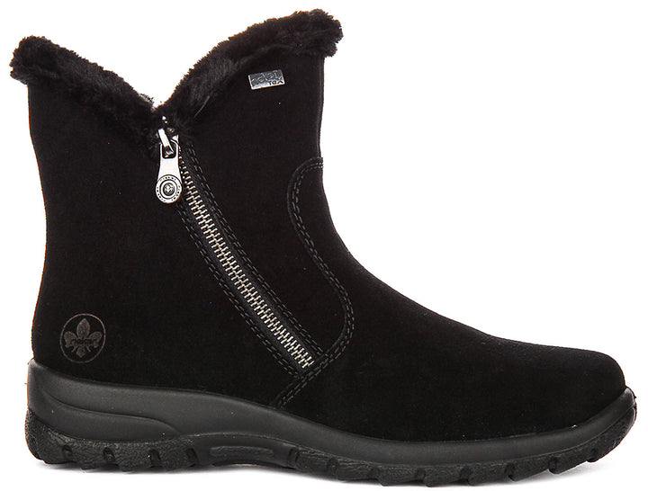 Rieker Warm Boots L7162-00 In Black For Women