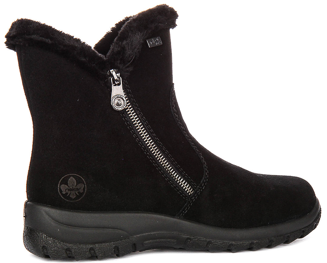 Rieker Warm Boots L7162-00 In Black For Women