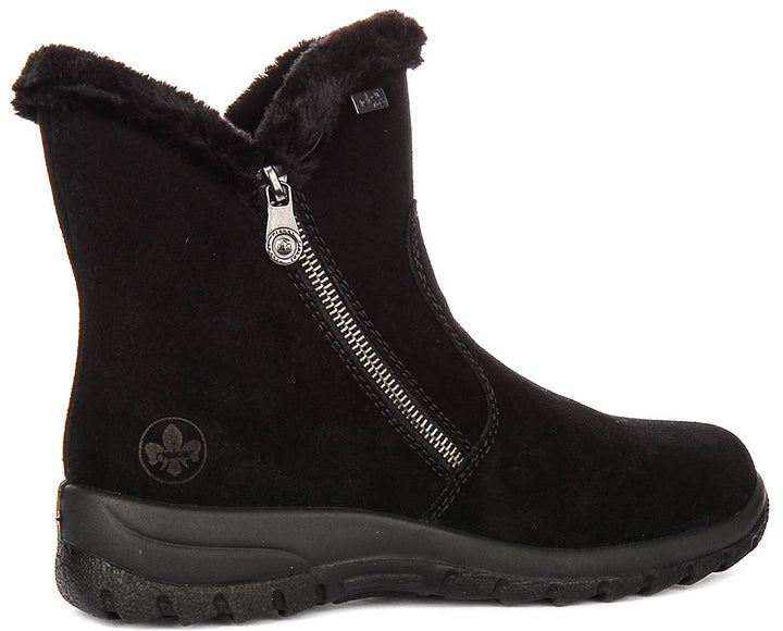Rieker Warm Boots L7162-00 In Black For Women