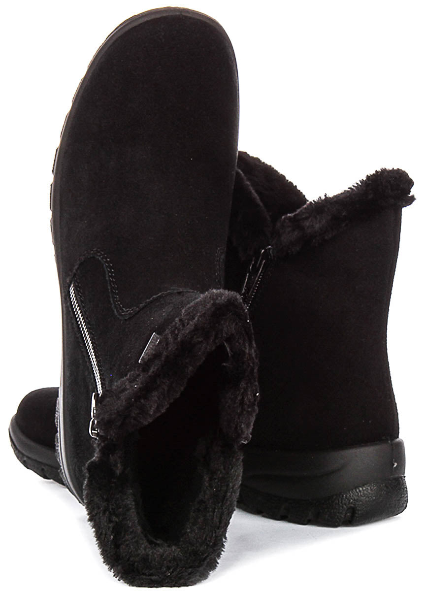 Rieker Warm Boots L7162-00 In Black For Women