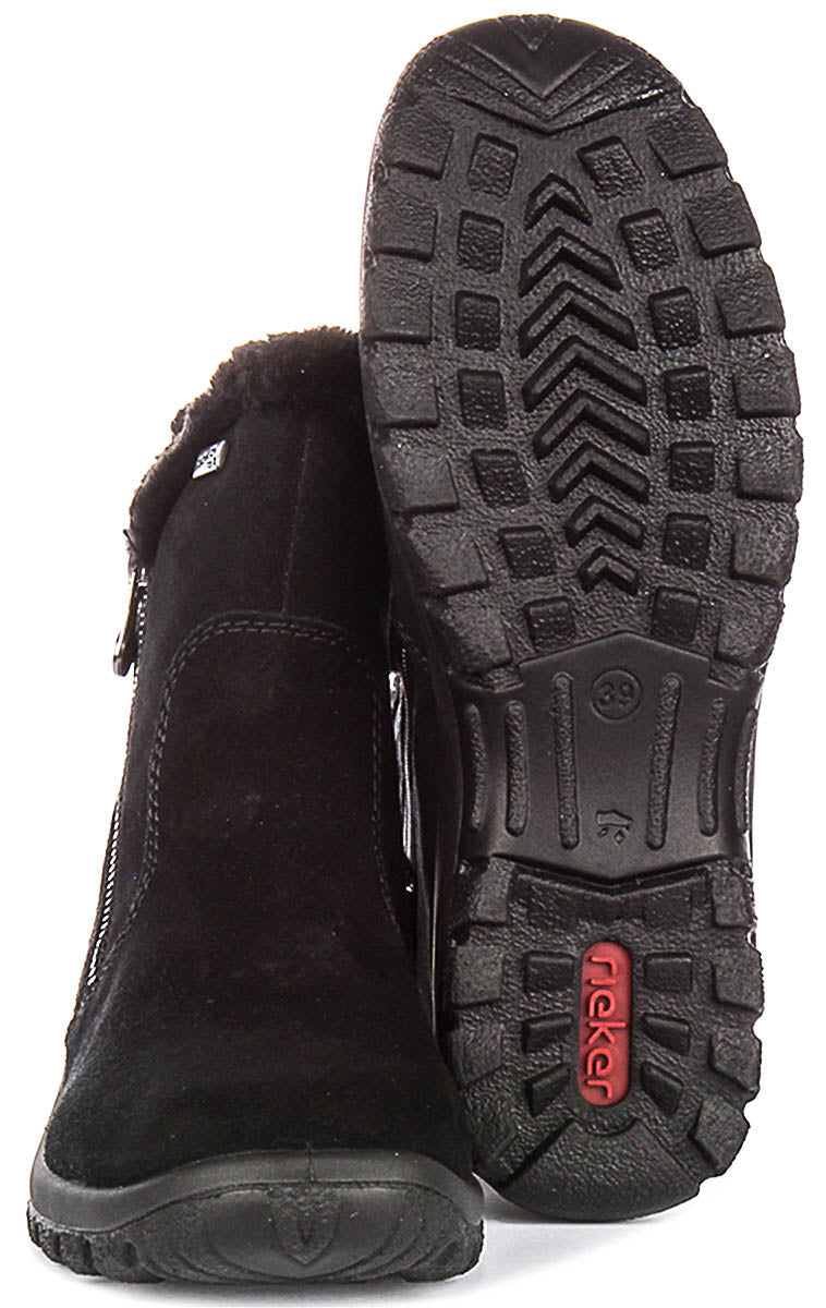 Rieker Warm Boots L7162-00 In Black For Women