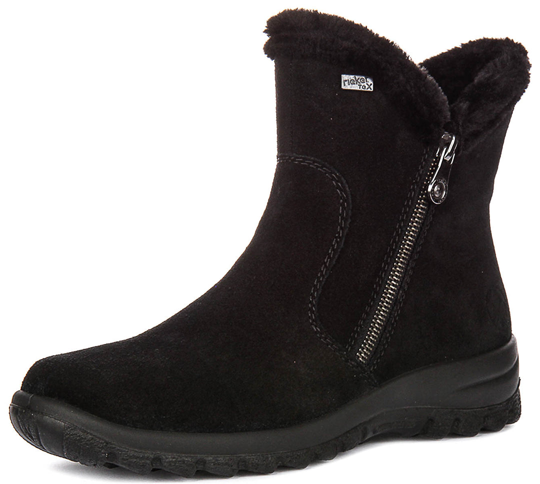 Rieker Warm Boots L7162-00 In Black For Women