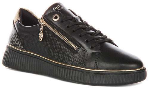 Remonte D2E00-03 In Black Gold For Women