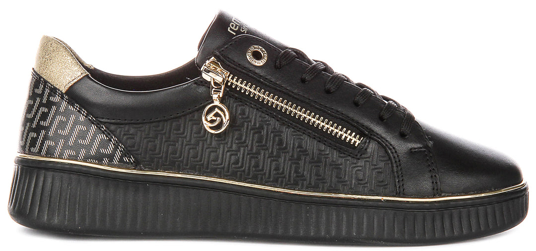 Remonte D2E00-03 In Black Gold For Women