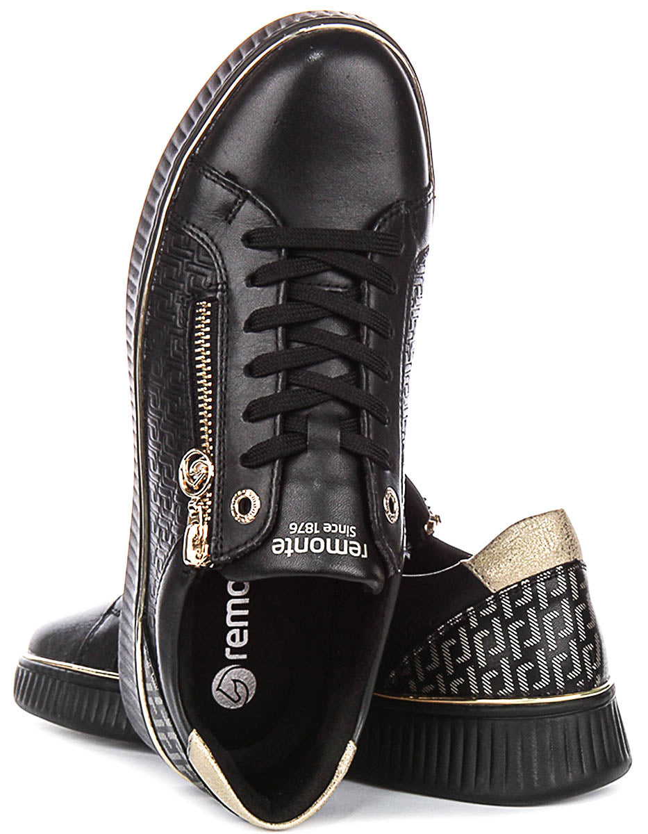 Remonte D2E00-03 In Black Gold For Women