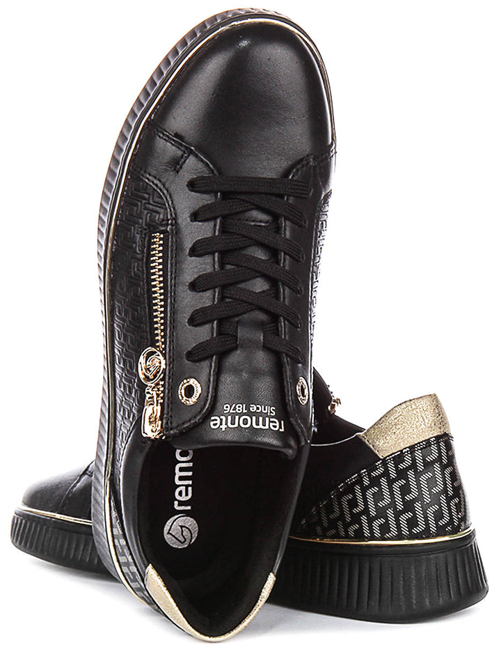 Remonte D2E00-03 In Black Gold For Women