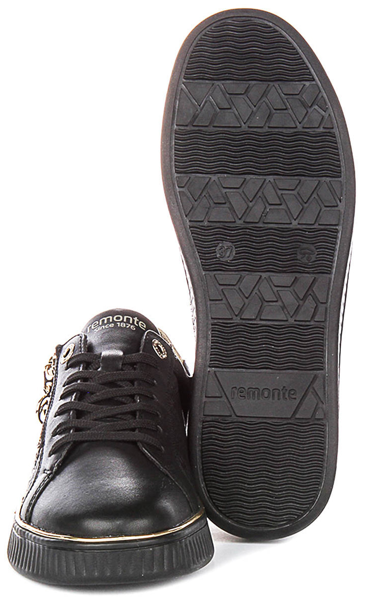 Remonte D2E00-03 In Black Gold For Women