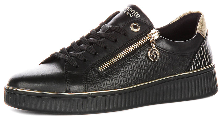 Remonte D2E00-03 In Black Gold For Women
